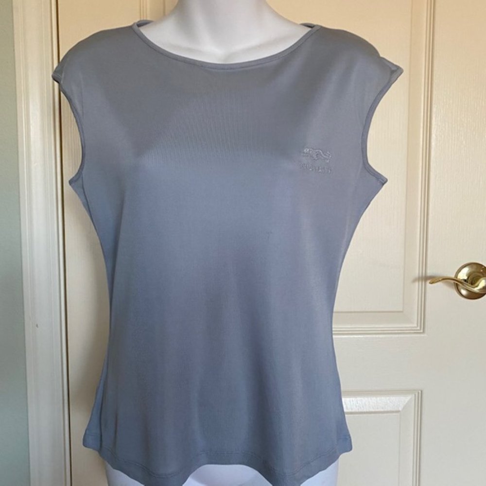 Krizia Jeans silvery-gray  sleeveless top